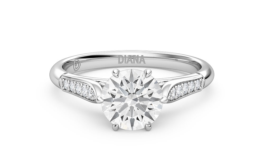 Lillie Vintage Engagement Ring | DIANA Jewellery