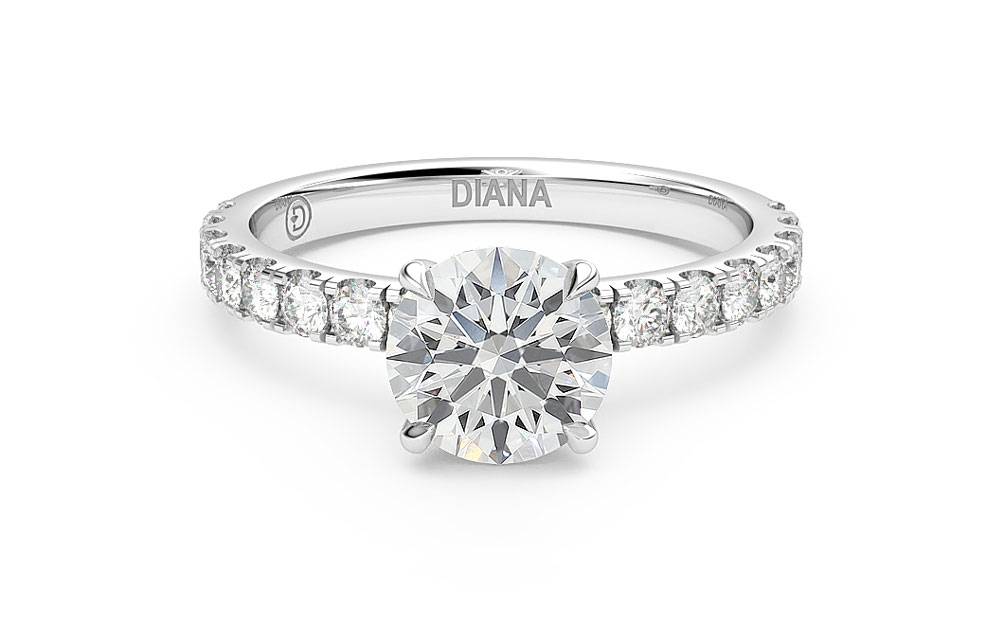 Magnificent Engagement Ring- B17563 | Diamonds Dubai